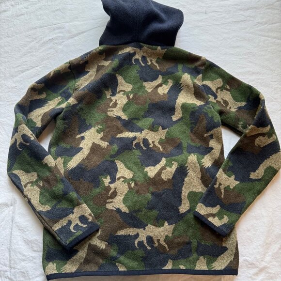 Camouflage Hooded Pullover Sweater Size 10 Crewcuts Everyday Polyester Material - Picture 7 of 7